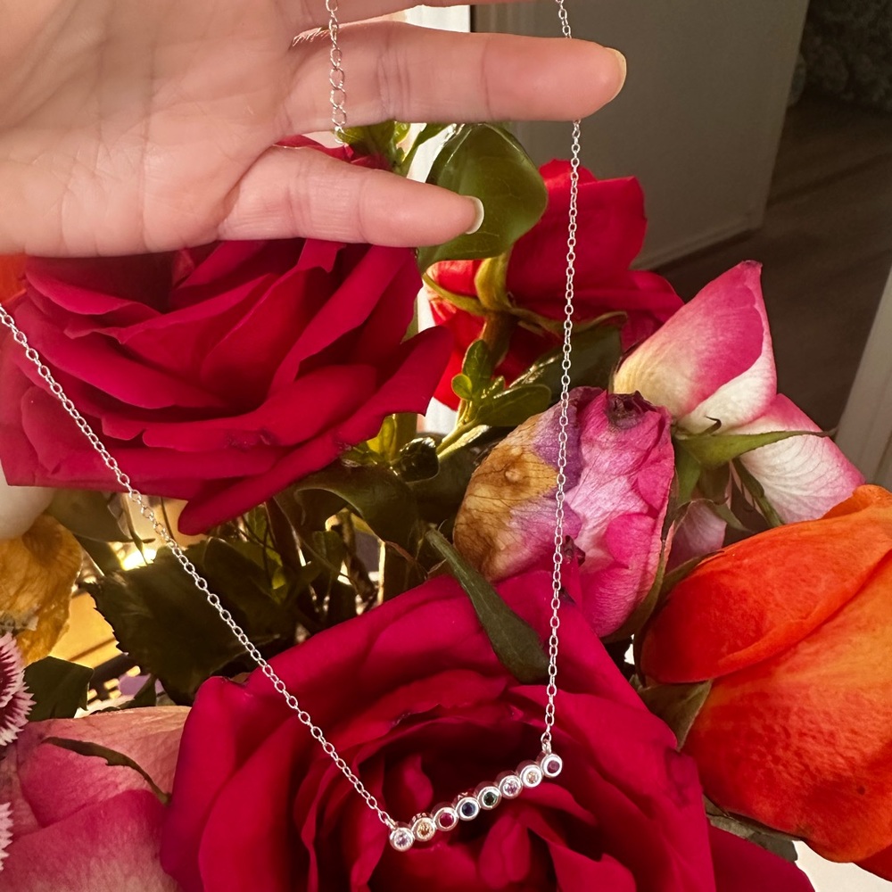 Multicolor Gemstone Chocker Necklace - image 2